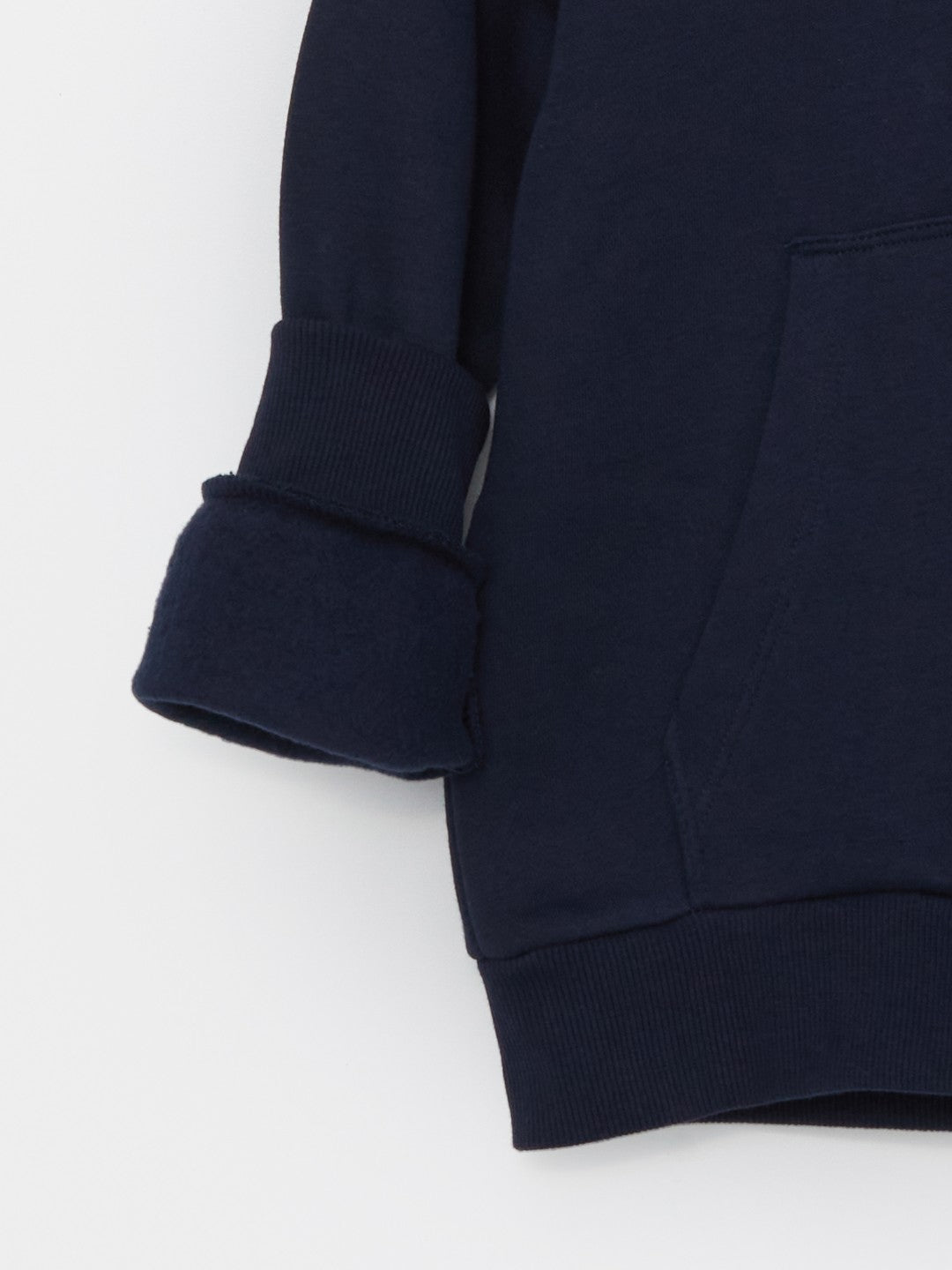 LCW Kids Hooded Plain Boys Thick Sweatshirt