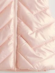 LCW Kids Gray Hooded Girls Puffer Vest