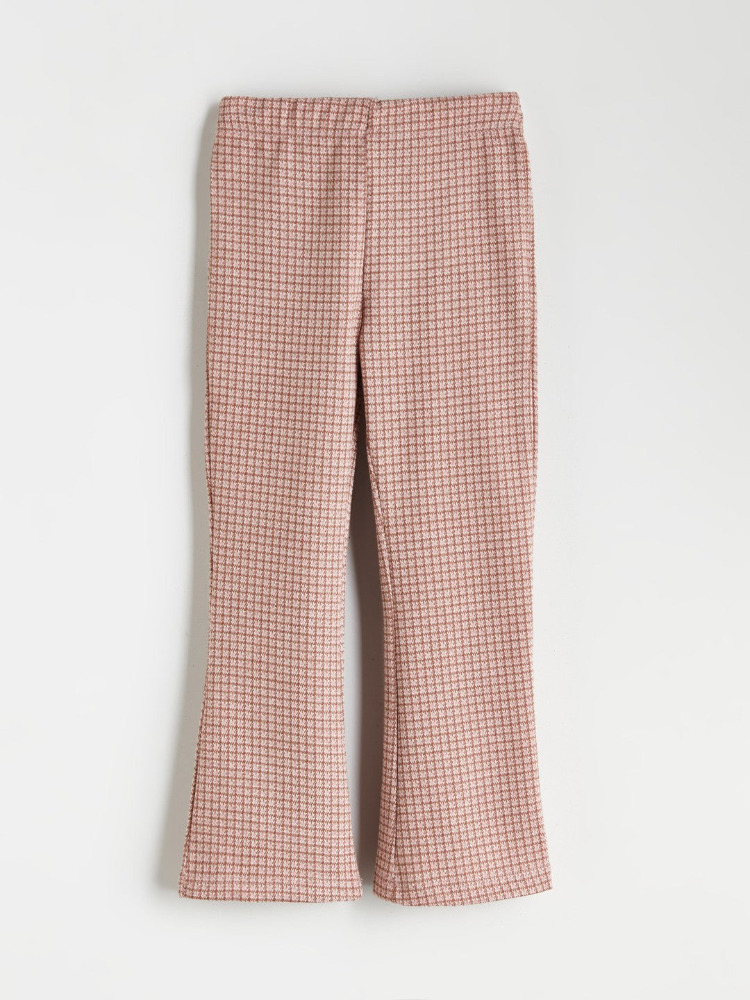 LCW Kids Brown Elastic Waist Bell-Bottomed Girls Leggings