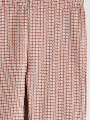 LCW Kids Brown Elastic Waist Bell-Bottomed Girls Leggings