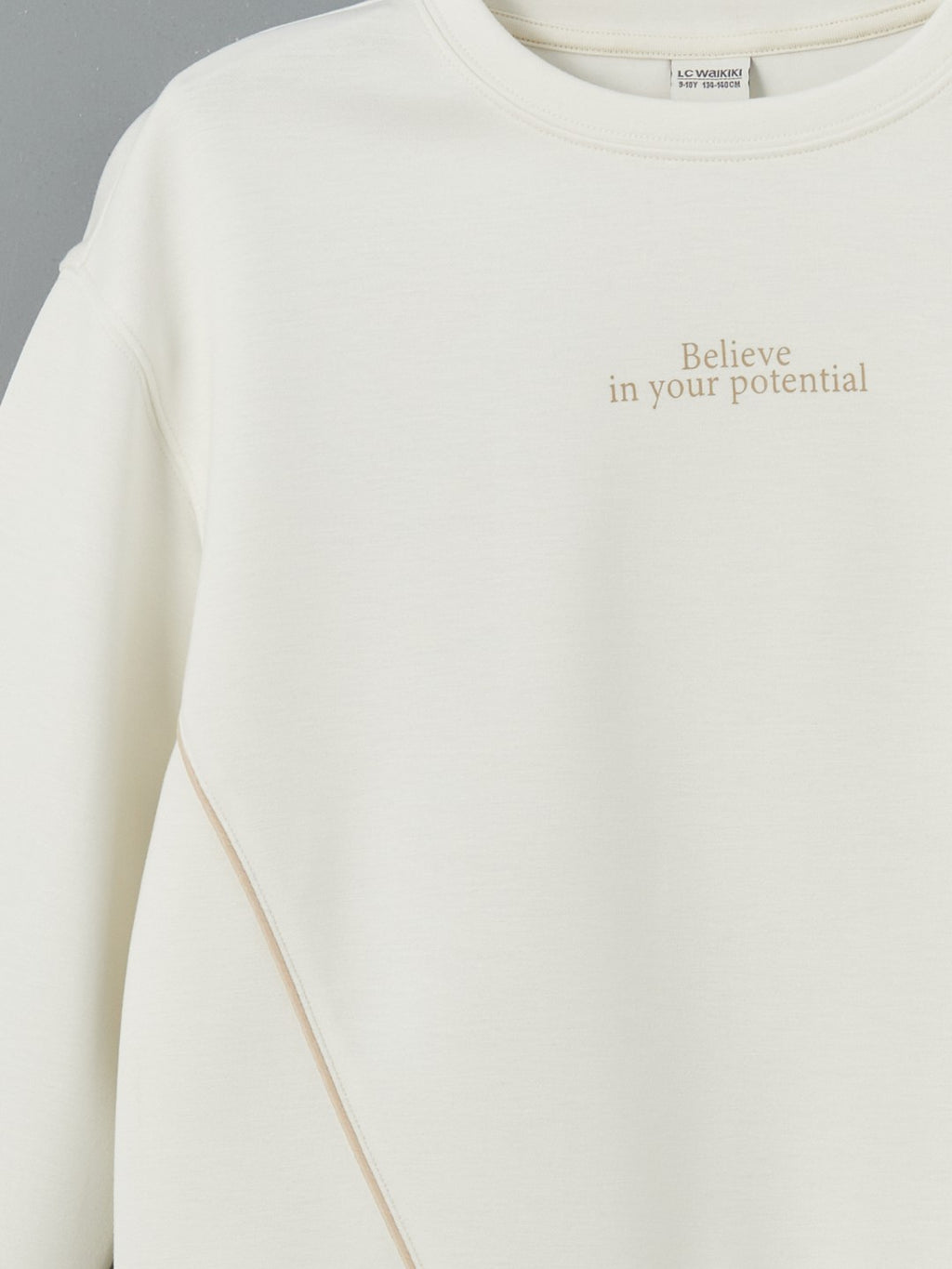 LCW Kids Crew Neck Girls Sweatshirt And Leggings