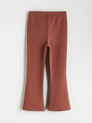 LCW Kids Brown Bell-Bottomed Girls Leggings