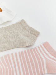 LCW Dream Ecru Patterned Women Ankle Socks 5-Pack