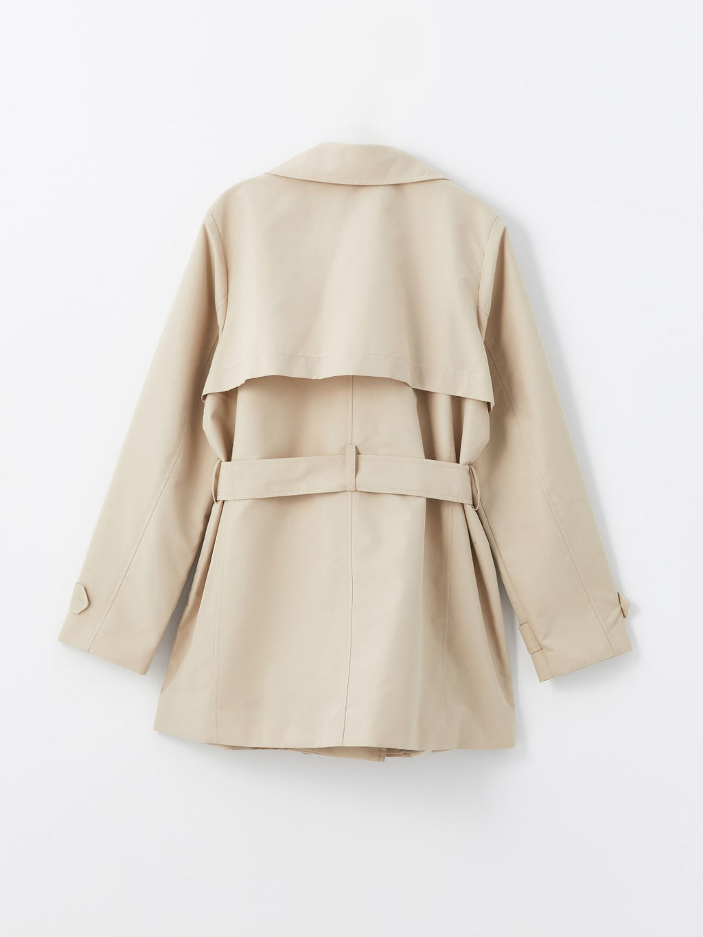 LCW Classic Khaki Double-Breasted Women Trench Coat