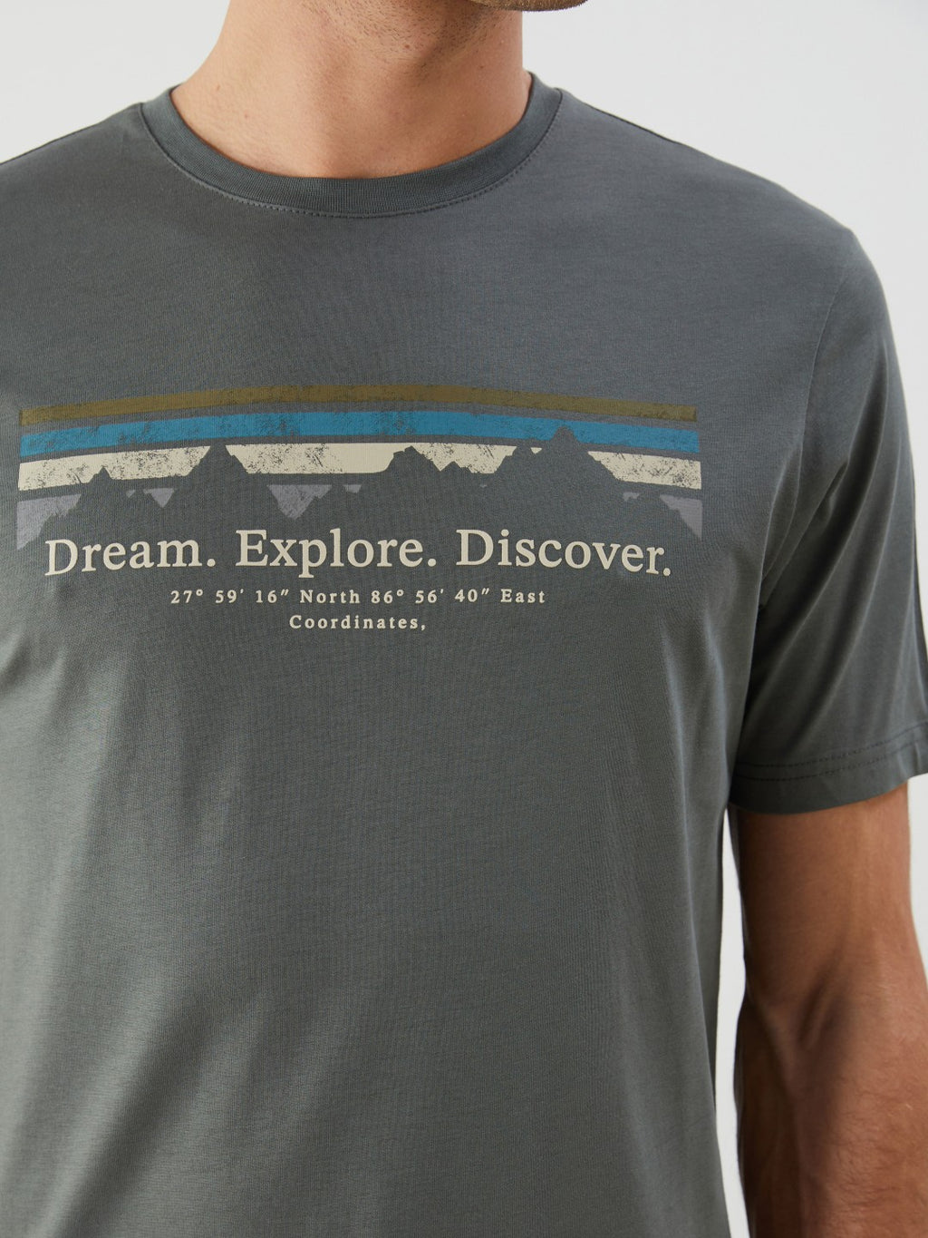 LCW Classic Crew Neck Printed Jersey Men T-Shirt