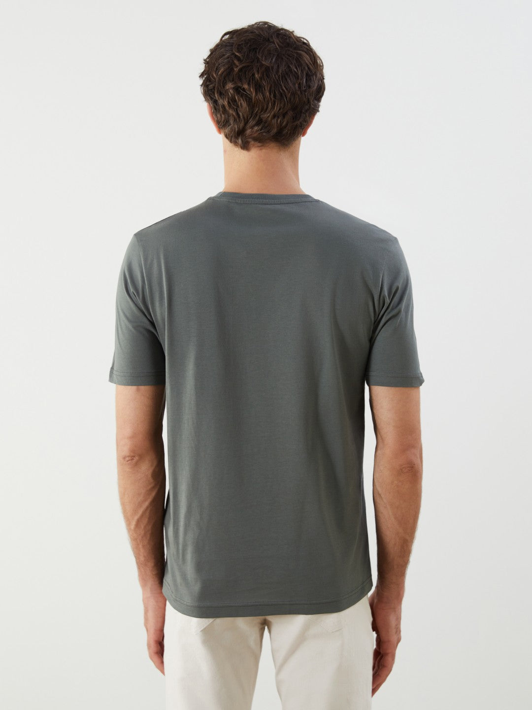 LCW Classic Crew Neck Printed Jersey Men T-Shirt