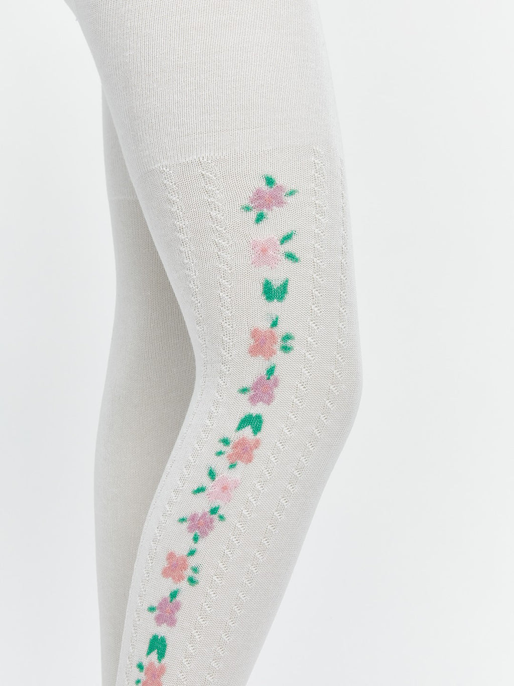 LCW Kids Ecru Girls Tights 2-Pack