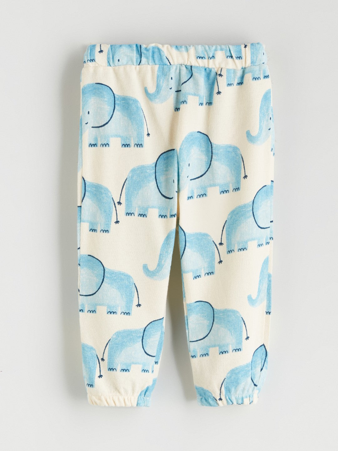 LCW Baby Ecru Printed Baby Boy Sweatshirt And Tracksuit Bottom 2-Pack