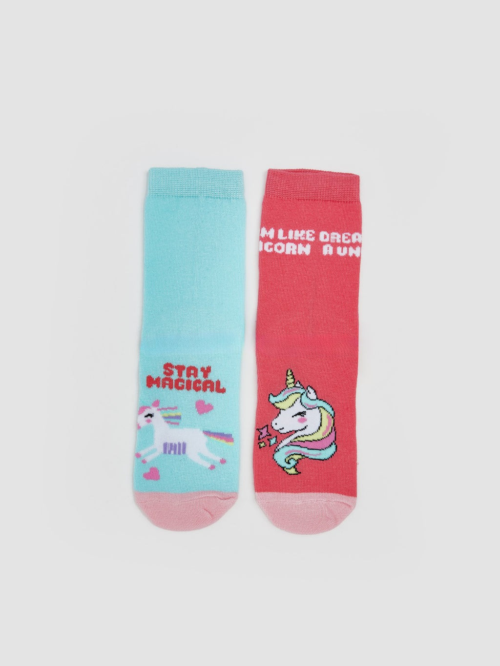 LCW Kids Pink Patterned Girls Ankle Socks 5-Pack