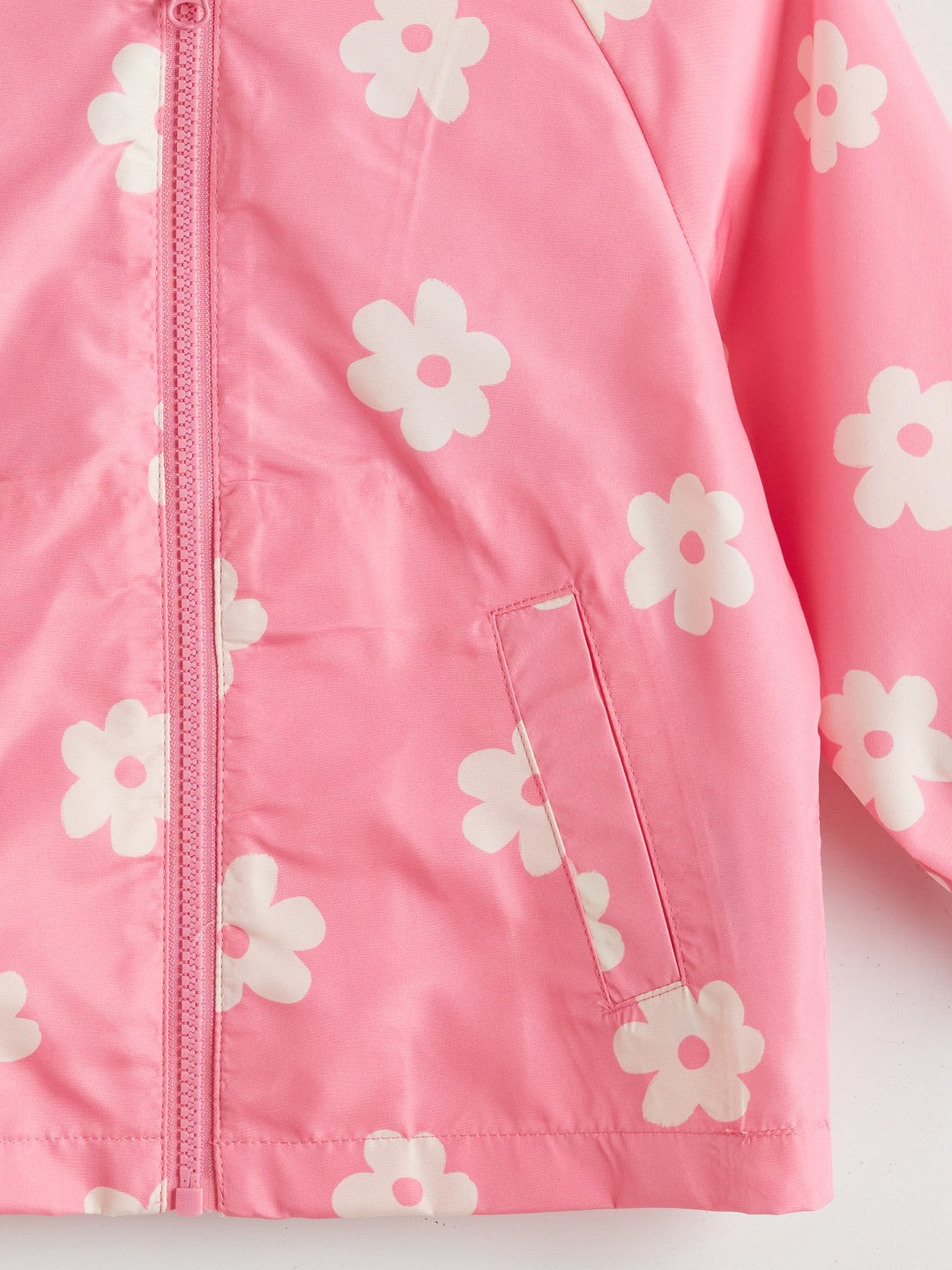 LCW Kids Pink Hooded Girl Raincoat