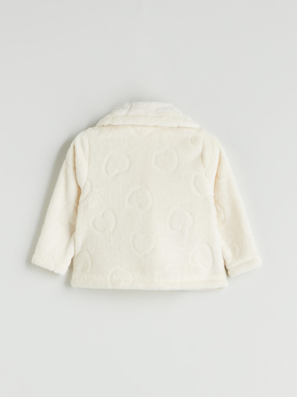 LCW Baby Ecru Baby Collar Girl Plush Coat