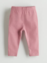 LCW Baby Ecru Crew Neck Baby Girl Blouse And Tights 2-Pack