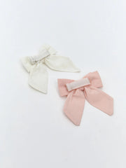LCW Baby Ecru Bow Detailed Baby Girl Hair Clip 2-Pack