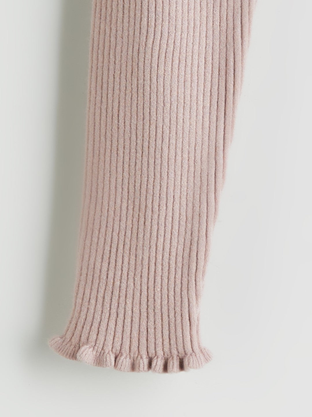 LCW Kids Black Elastic Waist Soft Textured Girls Knitted Leggings