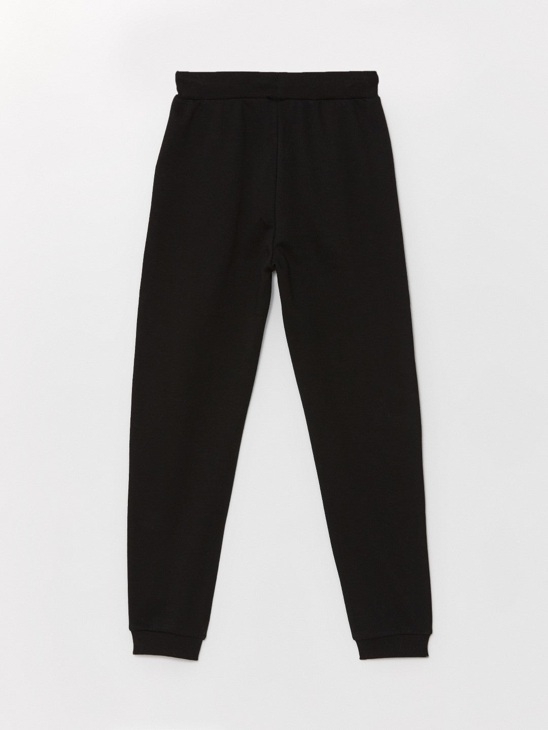 LCW Kids Black Elastic Waist Girls Thick Jogger Sweatpants