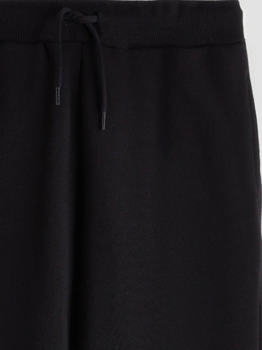 LCW Kids Black Elastic Waist Girls Thick Jogger Sweatpants