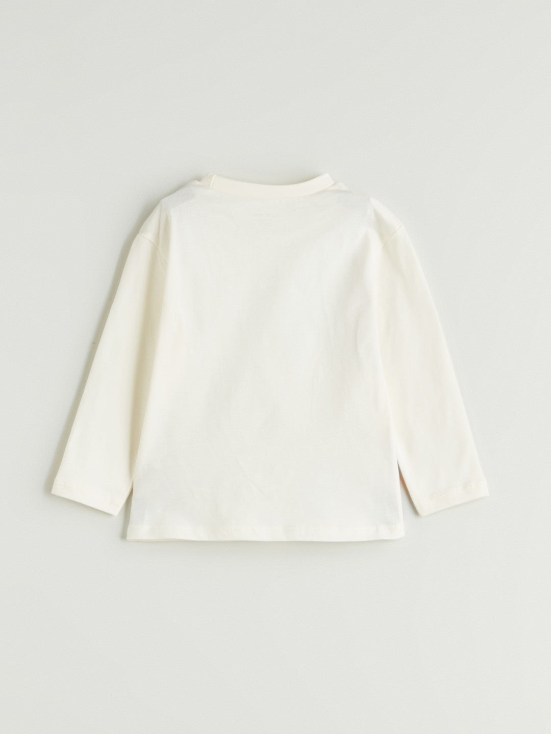 LCW Baby Beige Crew Neck Baby Boy Pajama Set