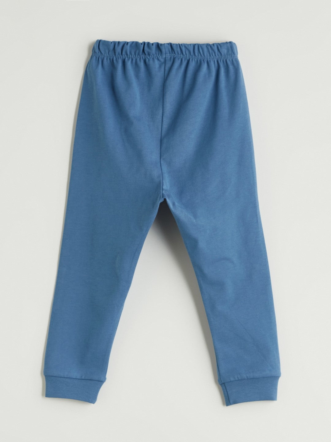 LCW Baby Beige Crew Neck Baby Boy Pajama Set