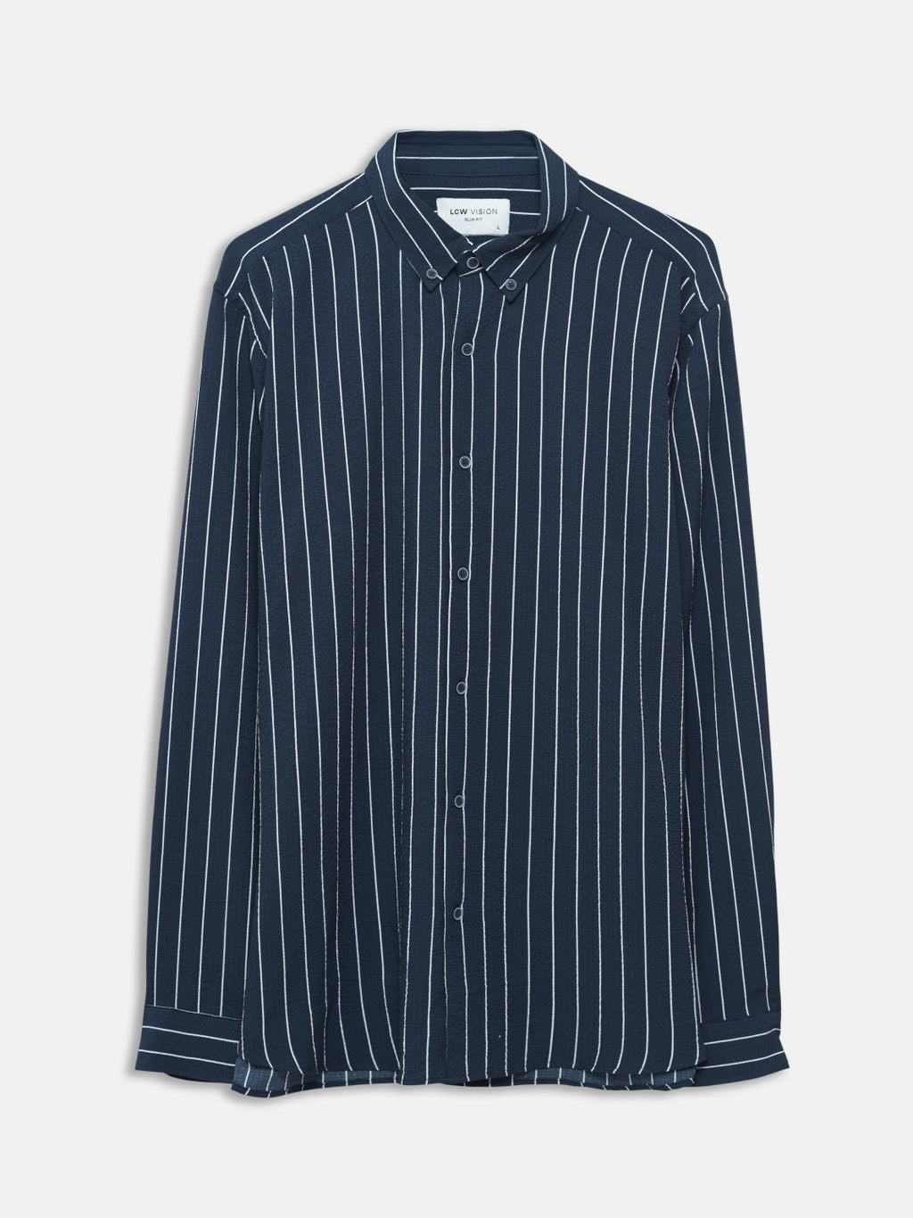 LCW Vision Slim Fit Long Sleeve Striped Men Shirt