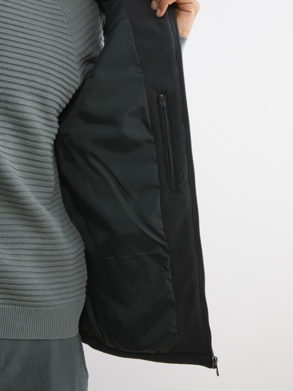 LCW Vision Navy Blue Slim Fit Stand Collar Men Puffer Vest