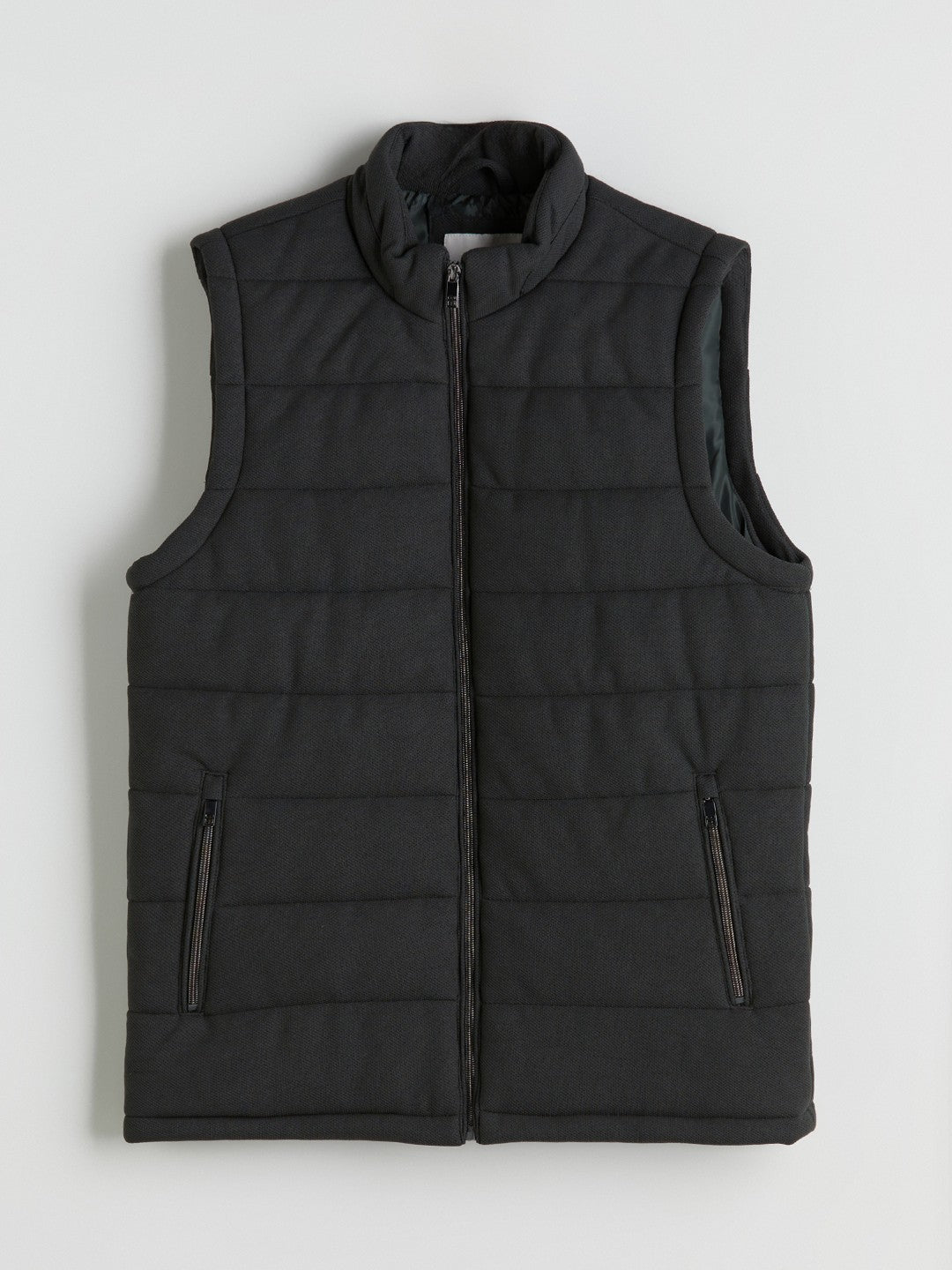 LCW Vision Navy Blue Slim Fit Stand Collar Men Puffer Vest