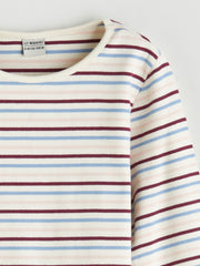 LCW Kids Mixed Crew Neck Striped Girls T-Shirt