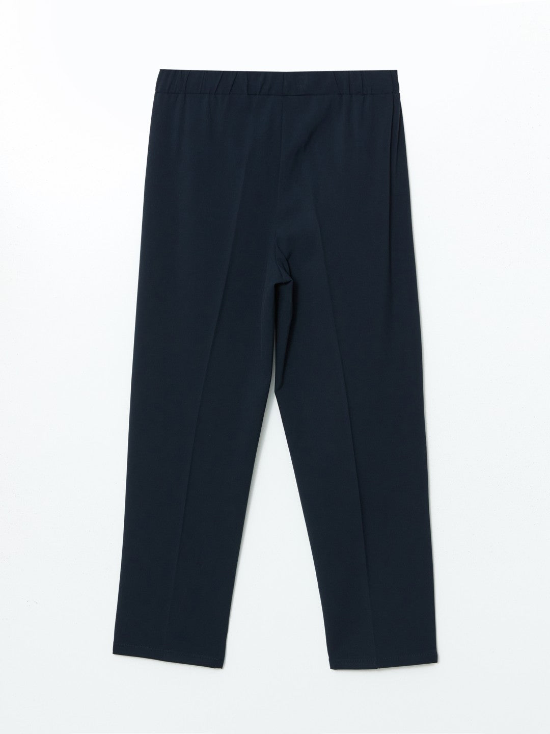 LCW Grace Black Plus Size Elastic Waist Women Trousers