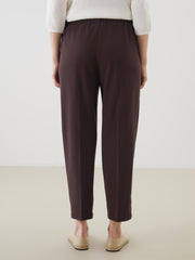 LCW Grace Black Plus Size Elastic Waist Women Trousers