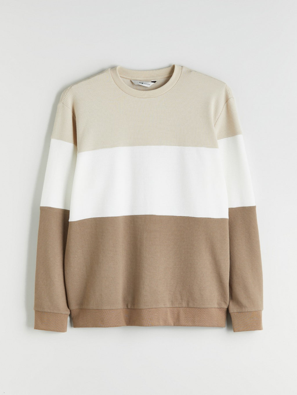 LCW Vision Crew Neck Color Block Men Sweatshirt