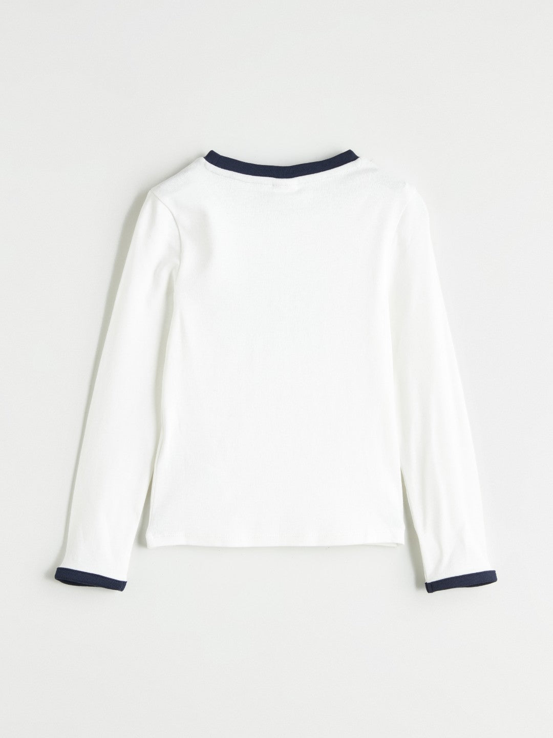 LCW Kids Ecru Crew Neck Printed Girls T-Shirt