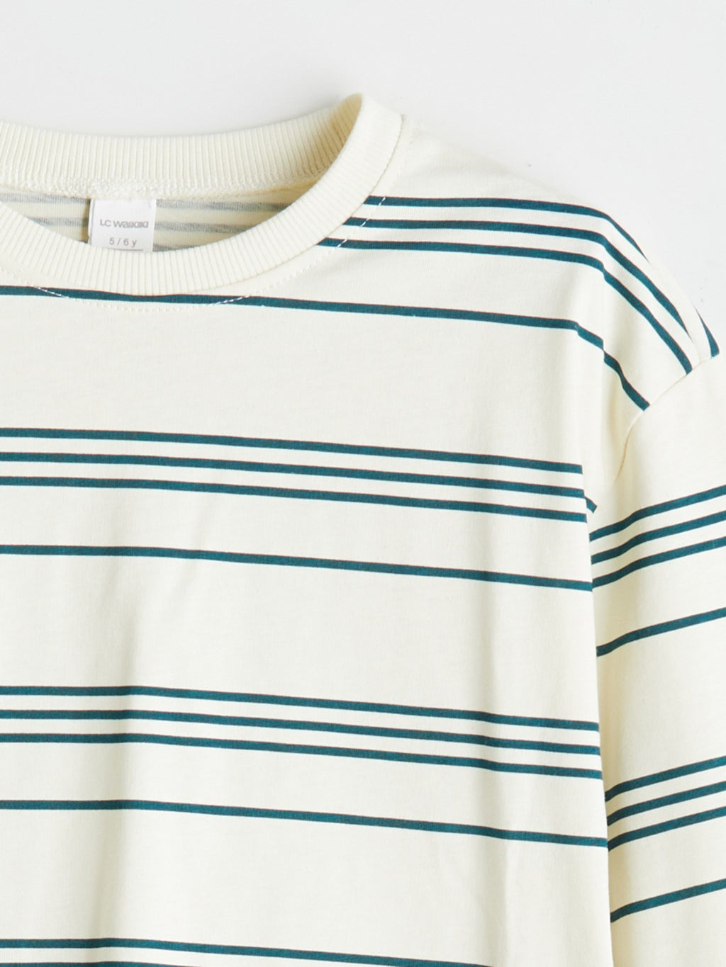 LCW Kids Petrol Crew Neck Long Sleeve Boys T-Shirt