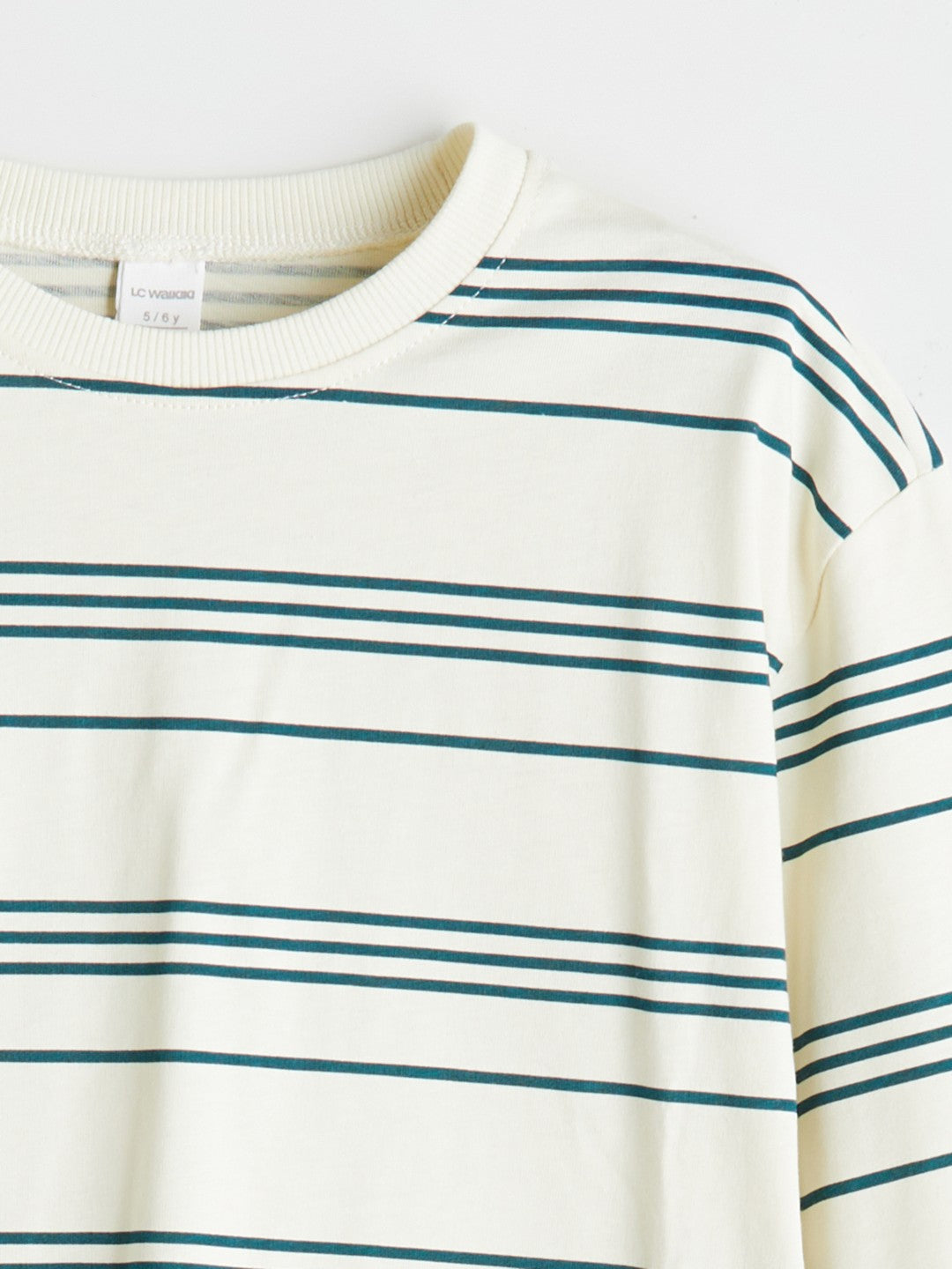 LCW Kids Petrol Crew Neck Long Sleeve Boys T-Shirt