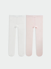 LCW Baby Basic Baby Girls Tights 2 Pack