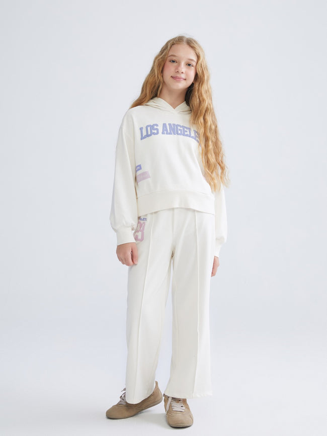 LCW Kids Hooded Girls Tracksuit Set Hover Image