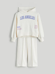 LCW Kids Hooded Girls Tracksuit Set