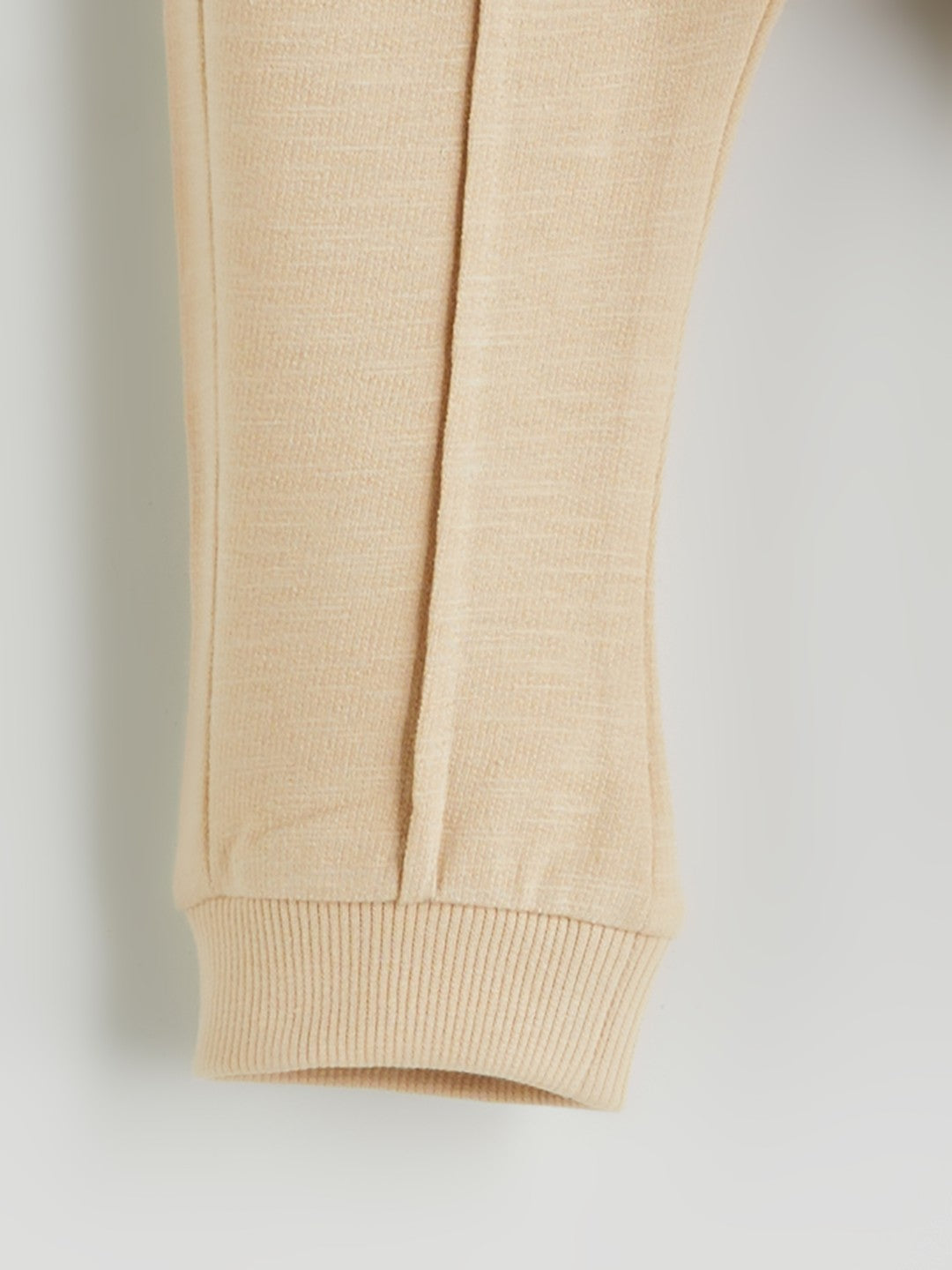 LCW Baby Ecru Printed Baby Boy Sweatshirt And Tracksuit Bottom 2-Pack