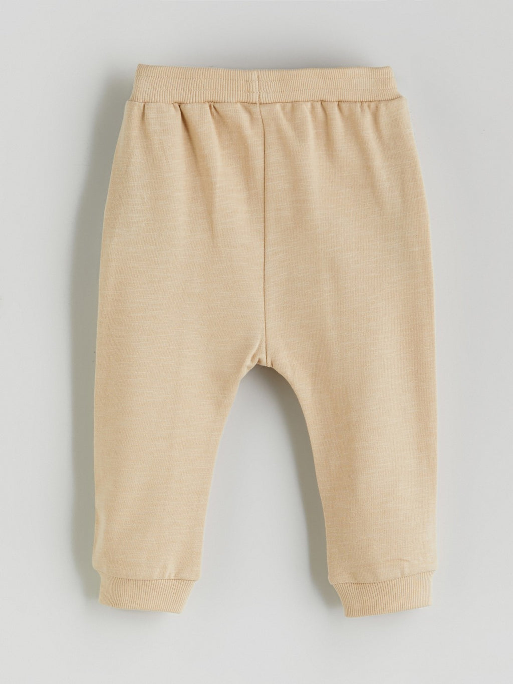 LCW Baby Ecru Printed Baby Boy Sweatshirt And Tracksuit Bottom 2-Pack