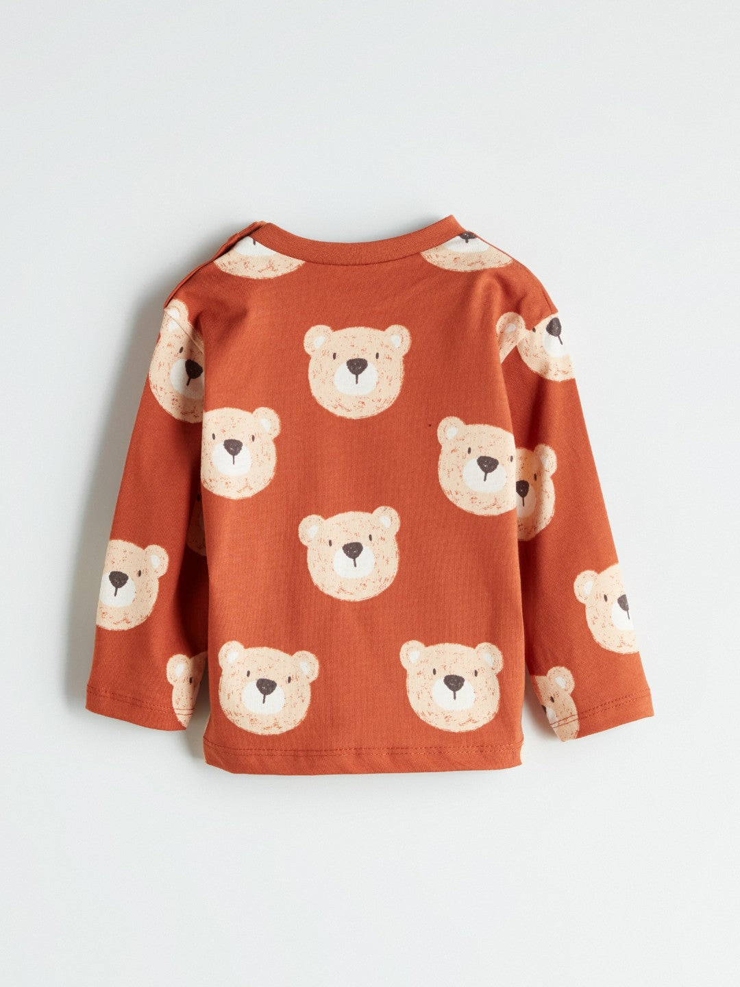 LCW Baby Brown Printed Baby Boy T-Shirt And Pants 2-Pack