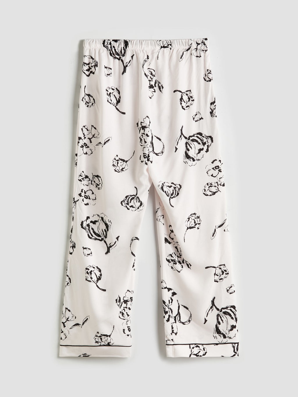 LCW Dream Beige Shirt Collar Printed Women Pajama Set