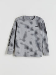 LCW Kids Gray Crew Neck Boys T-Shirt