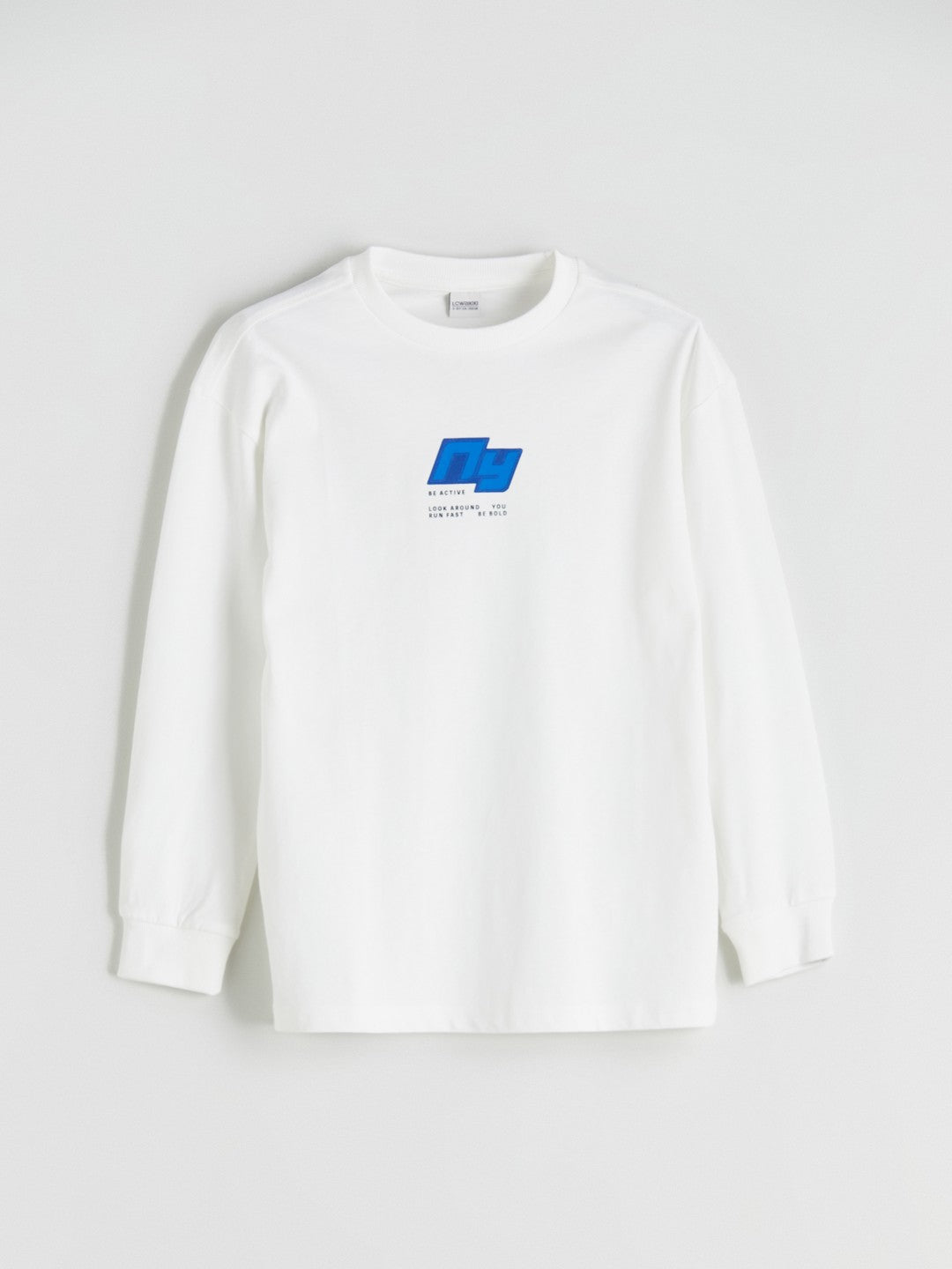 LCW Kids Ecru Crew Neck Boys T-Shirt