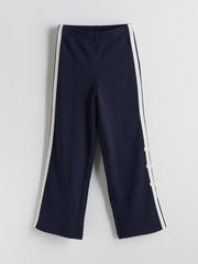LCW Kids Navy Blue Elastic Waist Girls Tracksuit Bottoms