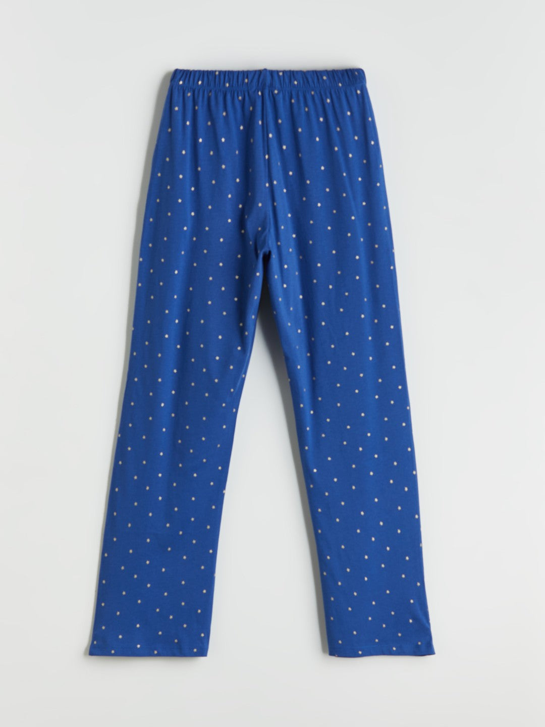 LCW Dream Blue Crew Neck Polka Dot Women Pajama Set
