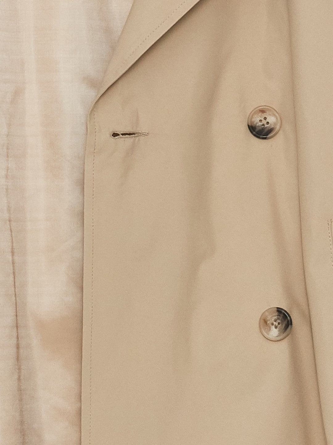 LCW Vision Black Jacket Collar Women Trench Coat