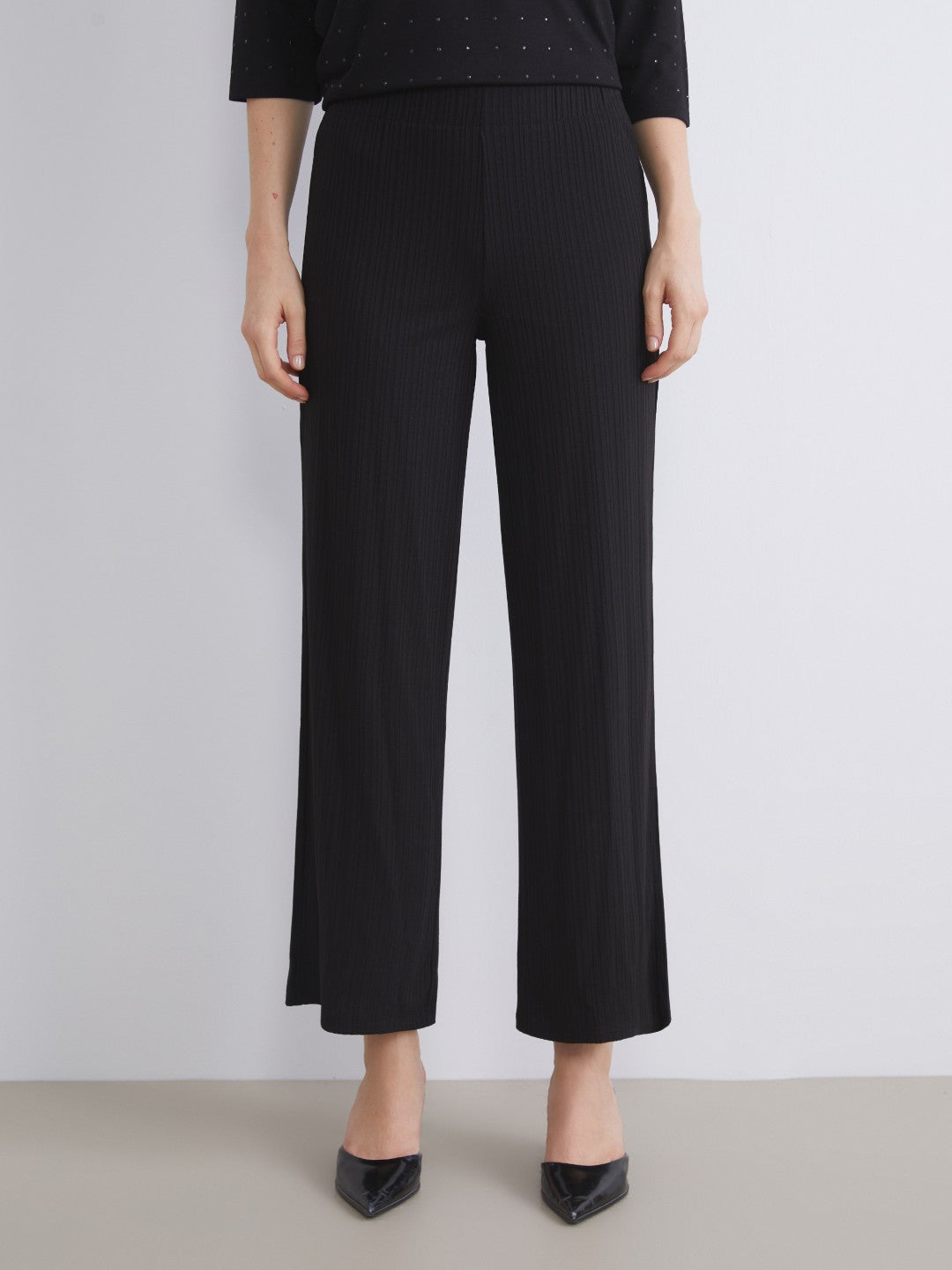 LCW Classic Elastic Waist Textured Women Sweatpants