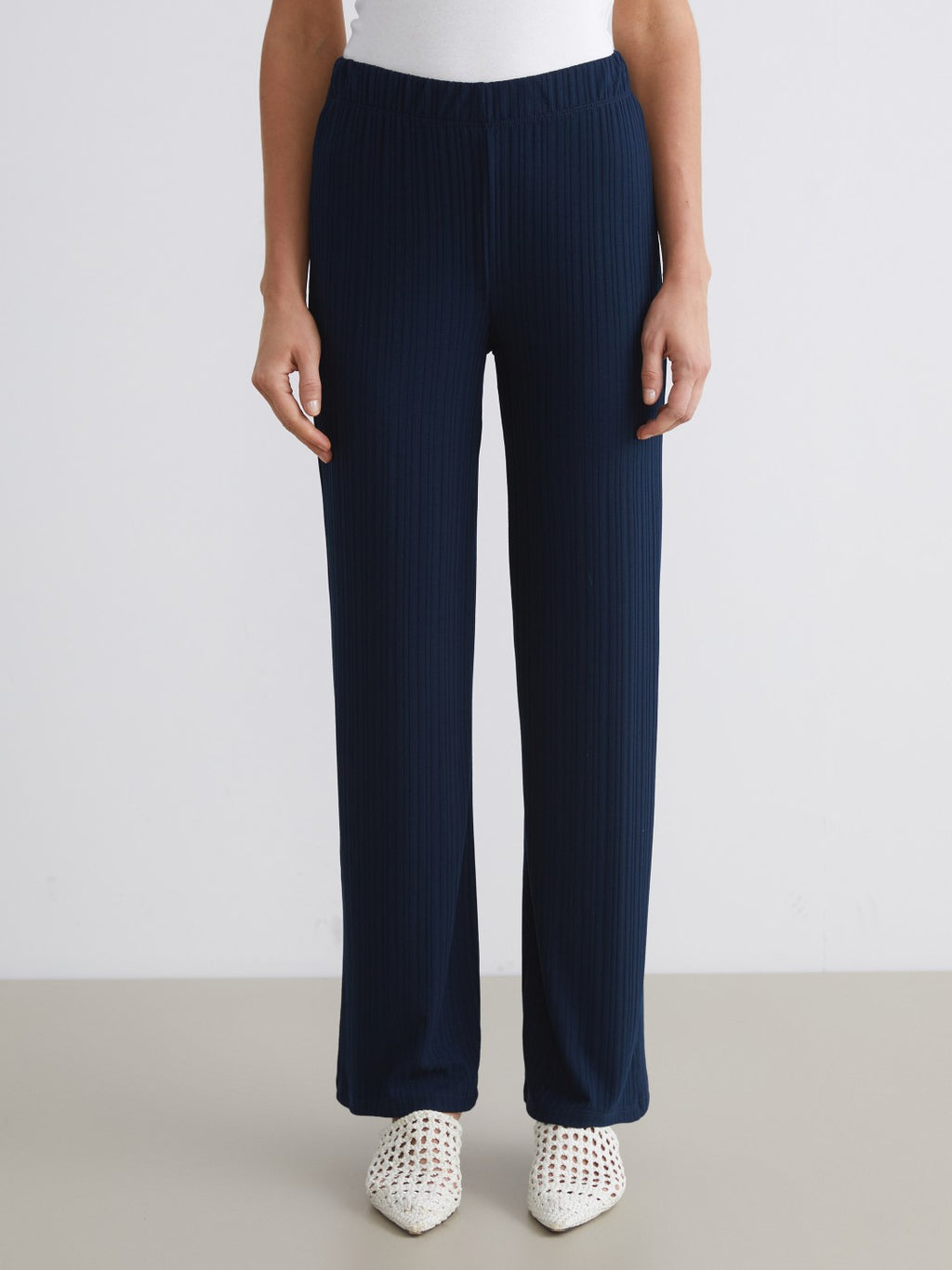 LCW Classic Elastic Waist Textured Women Sweatpants