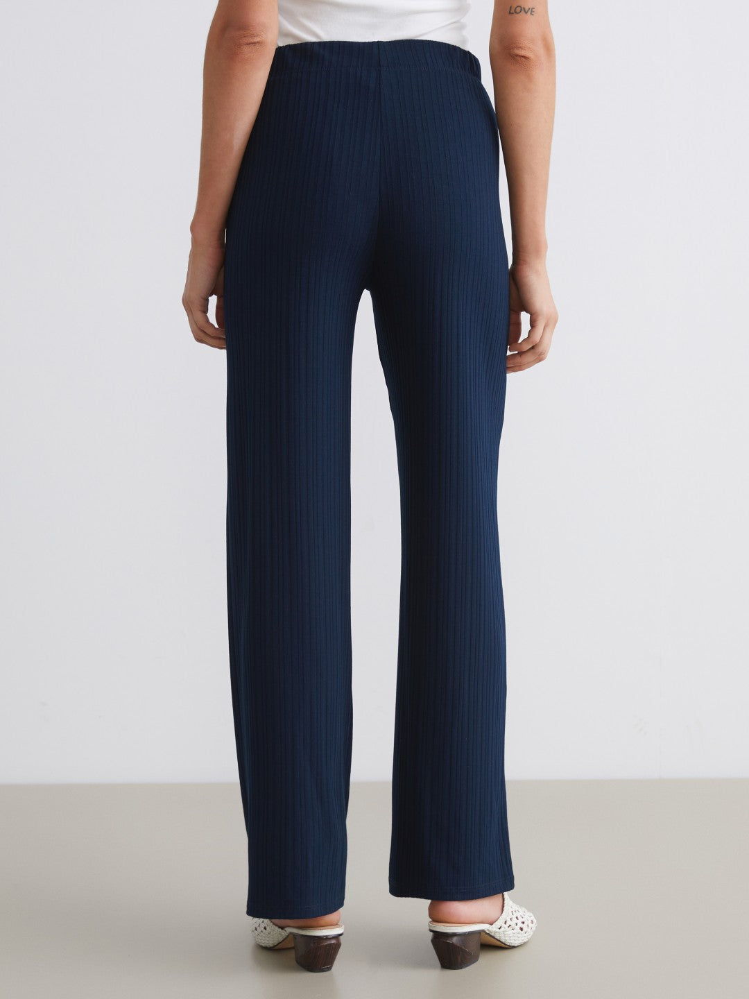 LCW Classic Elastic Waist Textured Women Sweatpants