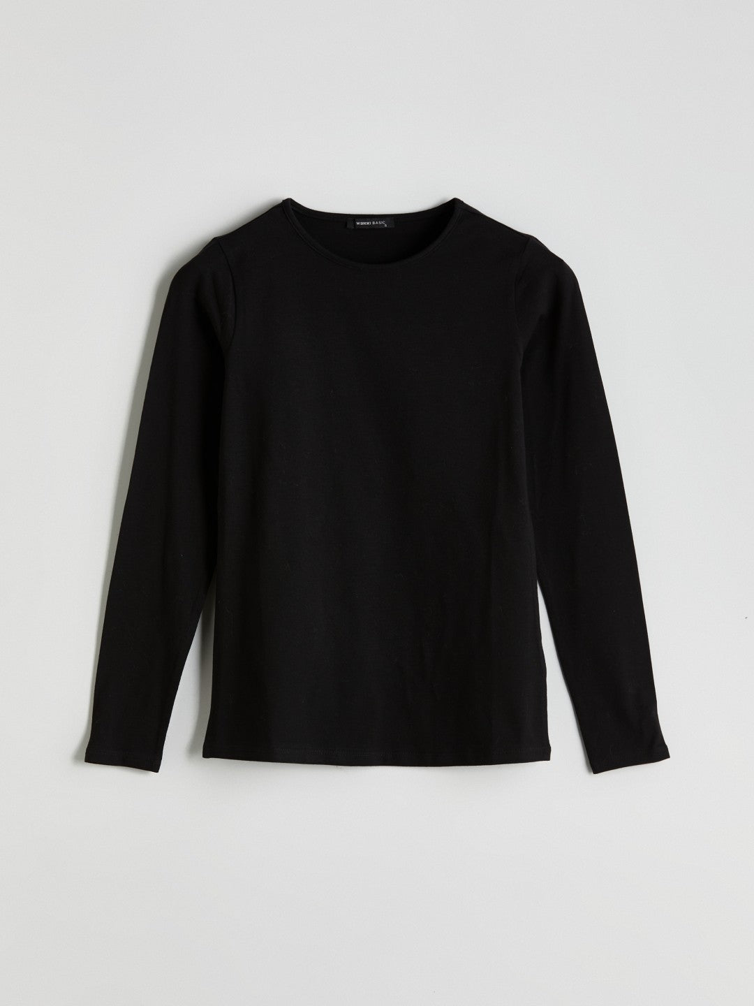 LCW Classic Black Crew Neck Women Bodysuit