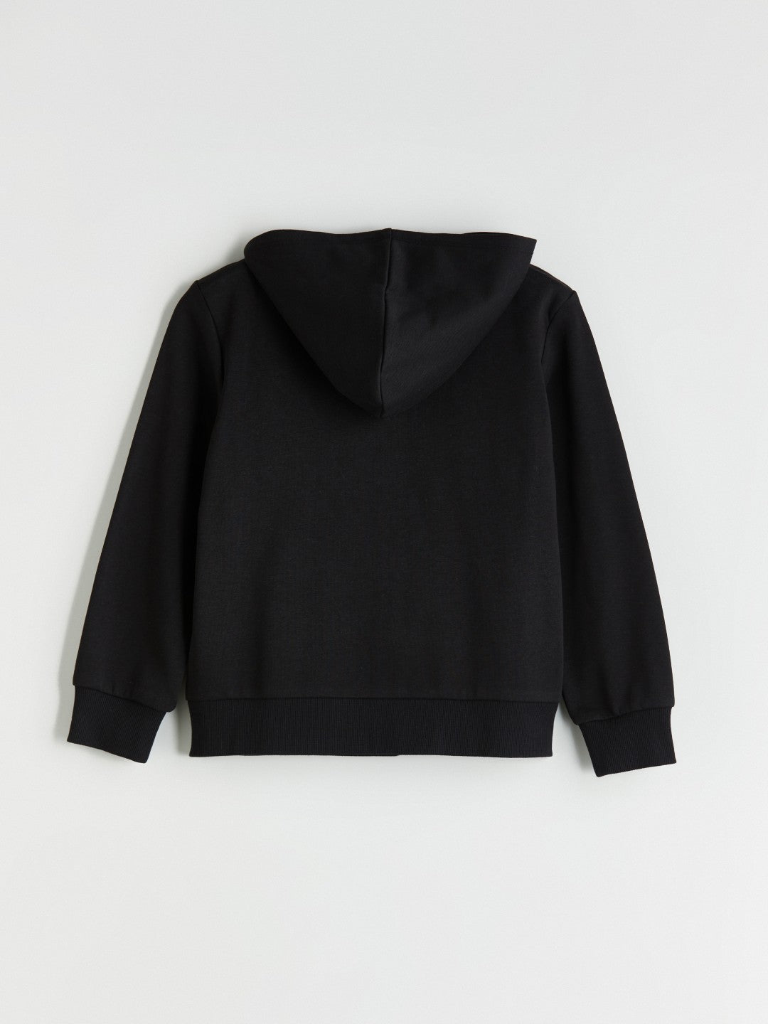 LCW Kids Black Long Sleeve Girl Thick Zippered Sweatshirt