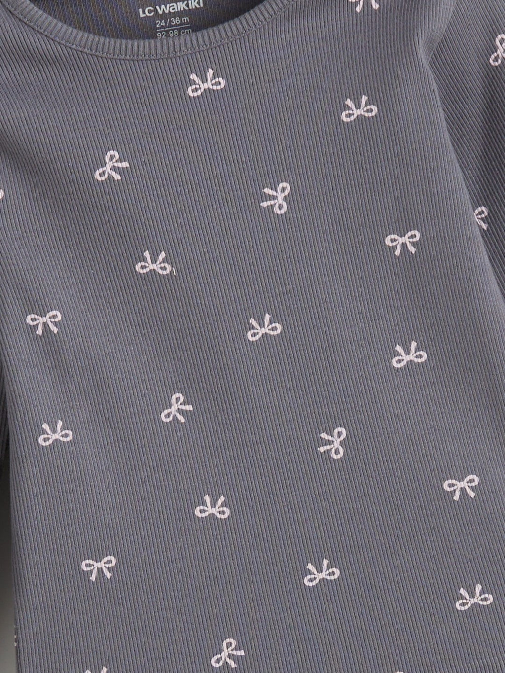 LCW Baby Pink Ribbon Detailed Baby Girl T-Shirt 3-Pack